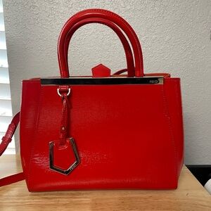 Fendi Red Leather Handbag